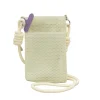 sacs à bandoulière japonais pour femmes, couleur unie, simple, à la mode, polyvalent, creux, portable, compact, marque de luxe, sac pour téléphone