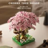 sakura – blocs de jouets d'assemblage de maison dans le arbre, pièce d'exposition de jeu pour enfants, ensemble de construction éducatif pour enfants