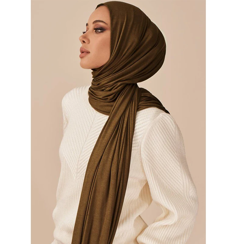 Écharpe Hijab en Jersey pour Femmes Musulmanes, Châle en Coton Modal, Écharpe de Sauna Simple, Turban Africain Écharpe Hijab en Jersey pour Femmes Musulmanes, Châle en Coton Modal, Écharpe de Sauna Simple, Turban Africain