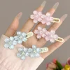 2 pièces anime carte captor sakura mignon rose fleur crémeuse bb épingle à cheveux côté pince à cheveux fille chapeaux doux épingles à cheveux ornement cadeau