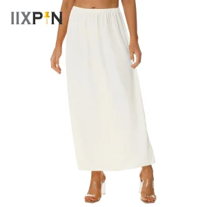 Femmes demi-slips jupes Sexy intimes sous-vêtements doux jupon sous-robe été ample demi-slips jupon sous-jupes