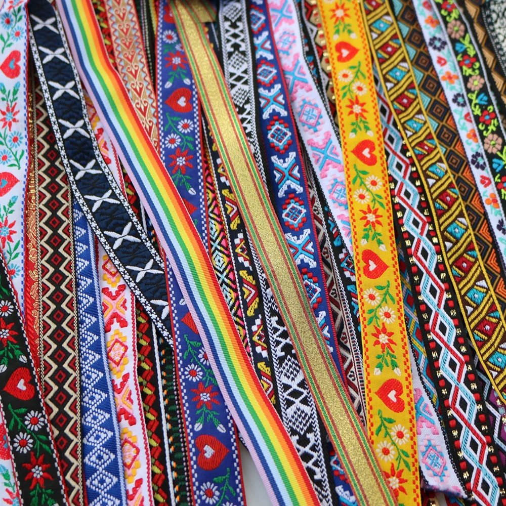 ruban de dentelle de broderie ethnique vintage, garniture boho, accessoires de sac bricolage everthe, brodé, cent styles, 5 yards, 16 ~ 25mm, 5/8, 1 po ruban de dentelle de broderie ethnique vintage, garniture boho, accessoires de sac bricolage everthe, brodé, cent styles, 5 yards, 16 ~ 25mm, 5/8, 1 po