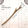 Épingle à cheveux vintage en bois de santal vert naturel pour femmes et filles, accessoires pour cheveux de style chinois antique, épingles à cheveux, bijoux