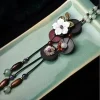 style ethnique créatif turquoise bijoux en bois gland collier vintage jade longue chaîne de pull bohème en bois pendentif collier
