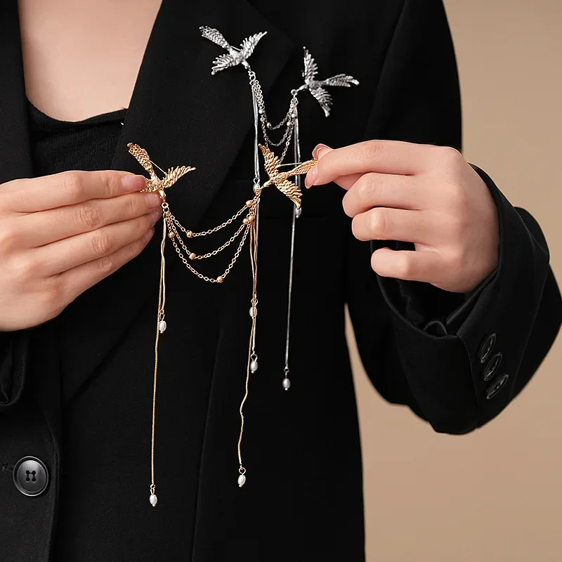 broche phoenix fire pour hommes et femmes, longues broches à franges délicates, animal, oiseau, corsage, vêtements, sacs, accessoires de fête broche phoenix fire pour hommes et femmes, longues broches à franges délicates, animal, oiseau, corsage, vêtements, sacs, accessoires de fête