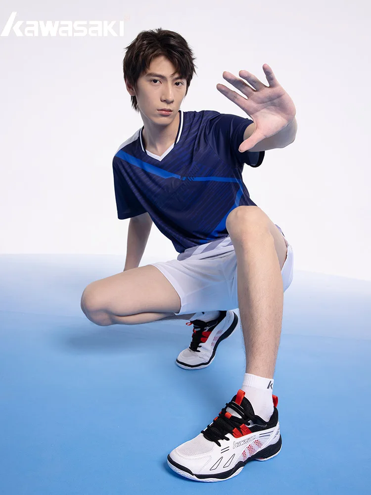 kawasaki chaussures pour hommes femmes 2025 nouvelle couleur professionnel anti torsion plaque de carbone chaussures de badminton pour homme formateurs kawasaki chaussures pour hommes femmes 2025 nouvelle couleur professionnel anti torsion plaque de carbone chaussures de badminton pour homme formateurs