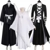 Anime FantrenforKuchiki Rukia Cosplay Costume pour adultes, Kurosaki Ichigo, manteau Kimono, pantalon, ceinture, tenues, Halloween, carnaval, fête, trempé Anime FantrenforKuchiki Rukia Cosplay Costume pour adultes, Kurosaki Ichigo, manteau Kimono, pantalon, ceinture, tenues, Halloween, carnaval, fête, trempé
