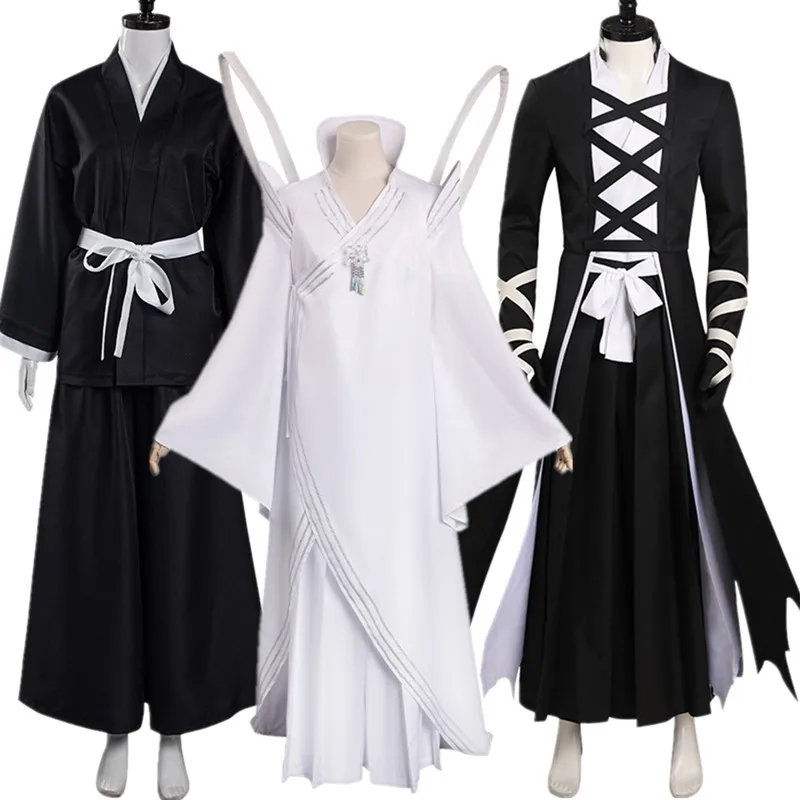 Anime FantrenforKuchiki Rukia Cosplay Costume pour adultes, Kurosaki Ichigo, manteau Kimono, pantalon, ceinture, tenues, Halloween, carnaval, fête, trempé Anime FantrenforKuchiki Rukia Cosplay Costume pour adultes, Kurosaki Ichigo, manteau Kimono, pantalon, ceinture, tenues, Halloween, carnaval, fête, trempé