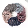 100 pièces/ensemble femmes 3.5cm bandes de cheveux élastiques en nylon de base queue de cheval cheveux scrunchie bandes de caoutchouc bandeau cheveux accessoires chapeaux