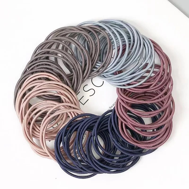 100 pièces/ensemble femmes 3.5cm bandes de cheveux élastiques en nylon de base queue de cheval cheveux scrunchie bandes de caoutchouc bandeau cheveux accessoires chapeaux 100 pièces/ensemble femmes 3.5cm bandes de cheveux élastiques en nylon de base queue de cheval cheveux scrunchie bandes de caoutchouc bandeau cheveux accessoires chapeaux