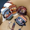 sac à bandoulière ethnique tissé à la main pour femmes, sac à main pour dames, sac à main pour filles, hip hélicoptère, sacs initiés, pompon, vintage, national