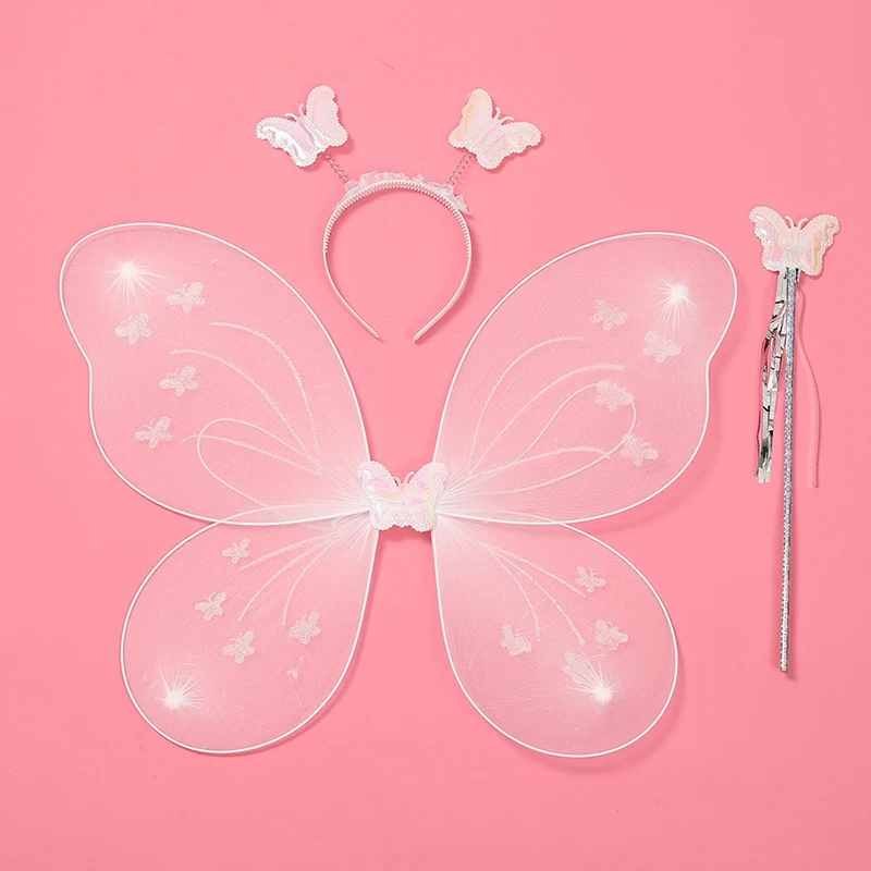 ailes de papillon pour filles, princesse, cadeaux de fête, ailes de fée pour enfants, déguisement de jeu de rôle, costume d'ange, bandeau, ailes, cadeau ailes de papillon pour filles, princesse, cadeaux de fête, ailes de fée pour enfants, déguisement de jeu de rôle, costume d'ange, bandeau, ailes, cadeau