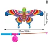 cerf volant pliable pour enfants, jouet d'aigle de dessin animé, mini jouets en plastique, frein à main, canne à pêche, papillons, jouet d'extérieur pour le plaisir