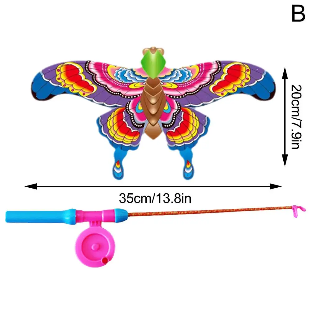 cerf volant pliable pour enfants, jouet d'aigle de dessin animé, mini jouets en plastique, frein à main, canne à pêche, papillons, jouet d'extérieur pour le plaisir cerf volant pliable pour enfants, jouet d'aigle de dessin animé, mini jouets en plastique, frein à main, canne à pêche, papillons, jouet d'extérieur pour le plaisir