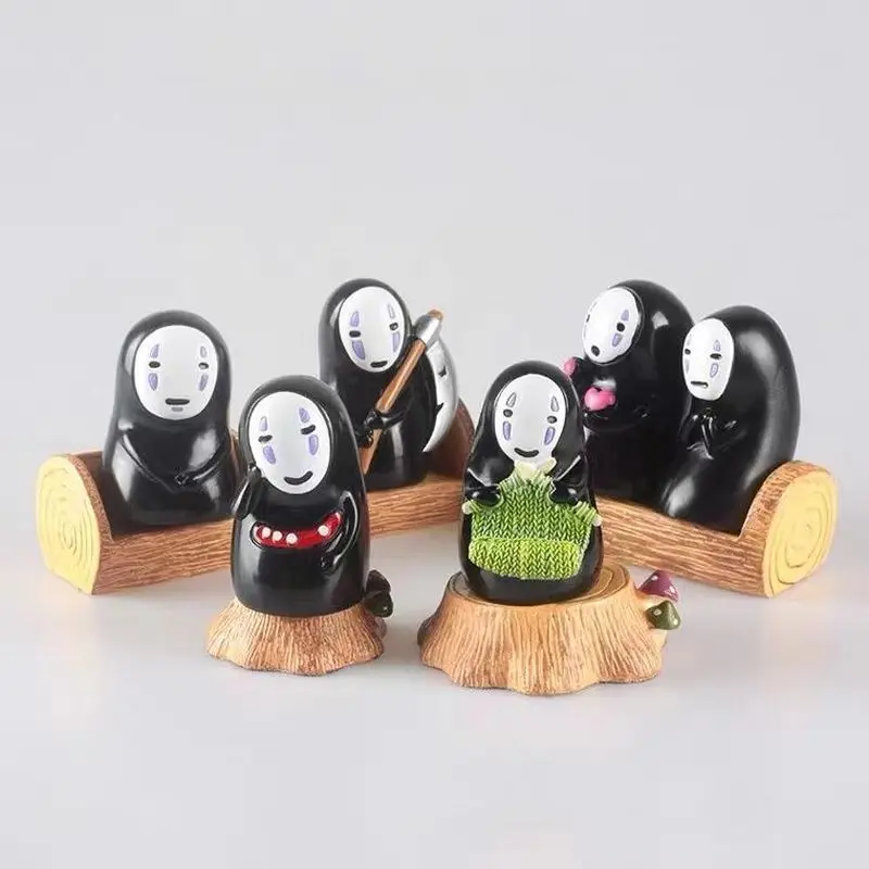 petites décorations de bureau mignonnes en résine, jouet d'anime, dessin animé, kaonashi, micro paysage, fait à la main, nouveau petites décorations de bureau mignonnes en résine, jouet d'anime, dessin animé, kaonashi, micro paysage, fait à la main, nouveau