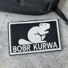 bobr kurwa – patchs brodés à crochet et boucle pour vêtements, autocollants décoratifs pour sac à dos, emblème de moral tactique militaire