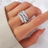 bague joker simple et exquise de corée du sud, bague géométrique élégante à la mode, bijoux pour femmes, nouvelle collection