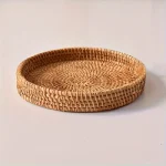 JxBasket-mir de fruits japonais tissé à la main, panier rond pour petits pains cuits à la vapeur, rangement en escalier domestique, salon JxBasket-mir de fruits japonais tissé à la main, panier rond pour petits pains cuits à la vapeur, rangement en escalier domestique, salon