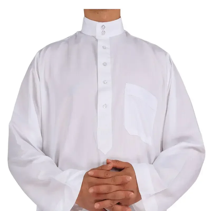 hommes décontracté caftan ample musulman thobe jubba dishdasha thawb robe islamique abaya arabe couleur unie robe hommes décontracté caftan ample musulman thobe jubba dishdasha thawb robe islamique abaya arabe couleur unie robe