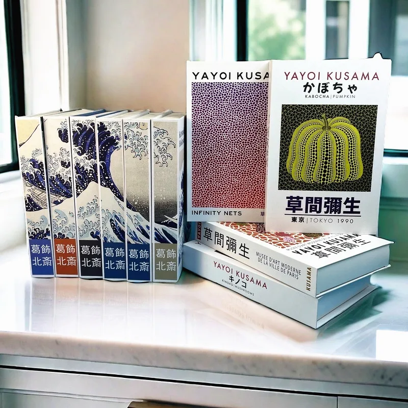 décoration japonaise faux livre boîte de rangement mignon décoratif table basse livres ukiyoe yayoi kusama chat chanceux décor à la maison faux livre décoration japonaise faux livre boîte de rangement mignon décoratif table basse livres ukiyoe yayoi kusama chat chanceux décor à la maison faux livre