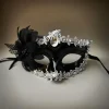 masque décoratif artistique vénitien, masque à fleurs mystérieux pour mariage, événements sociaux, carnaval