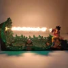 dragon ball anime son goku kamehahaha lampe ampoule led figurines modèle figurine figure & base & lampe bricolage décoration collection
