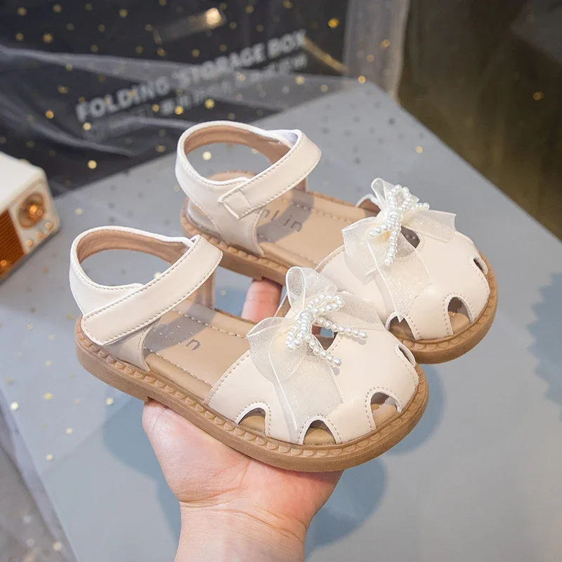 sandales princesse pour enfants, nouvelle mode d'été 2025, style coréen, fond souple, antidérapant, découpes polyvalentes, chaussure douce sandales princesse pour enfants, nouvelle mode d'été 2025, style coréen, fond souple, antidérapant, découpes polyvalentes, chaussure douce