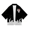 kimono d'animation japonaise wiltshire ach, costume de cosplay d'halloween, kurosaki ichigo urahara pray uke, cape everak blanche, haori, vêtements d'anime