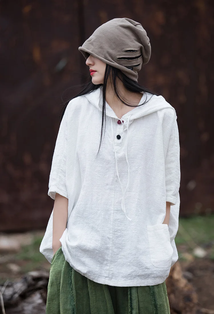 yasuk chemises décontractées d'été pour femmes, t shirts adt pull, cœur doux, sport, coton, lin, manteau de thé à capuche, solide, style chinois rétro yasuk chemises décontractées d'été pour femmes, t shirts adt pull, cœur doux, sport, coton, lin, manteau de thé à capuche, solide, style chinois rétro