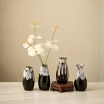 Japanese Style Ceramic Kiln Glazed Retro Vase Handmade Flower Arrangement Decoration Living Room Foyer Vase Japanese Style Ceramic Kiln Glazed Retro Vase Handmade Flower Arrangement Decoration Living Room Foyer Vase