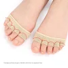 2 pièces = 1 paire de chaussettes à cinq doigts, séparateur d'orteils, soins des pieds, demi oignon, protection des manches, hallux valgus, avant pied, semelles intérieures pour femmes