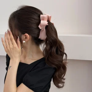 Pince banane à nœud noir coréen pour femme, épingle à saisir, queue de cheval, accessoires pour cheveux pour femmes et filles, vintage crabe, capture populaire, mode kpop Pince banane à nœud noir coréen pour femme, épingle à saisir, queue de cheval, accessoires pour cheveux pour femmes et filles, vintage crabe, capture populaire, mode kpop