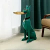 décoration nordique en résine de haute qualité pour chien et homme, décoration de maison de garde de grande valeur pour chien, ornement de sol