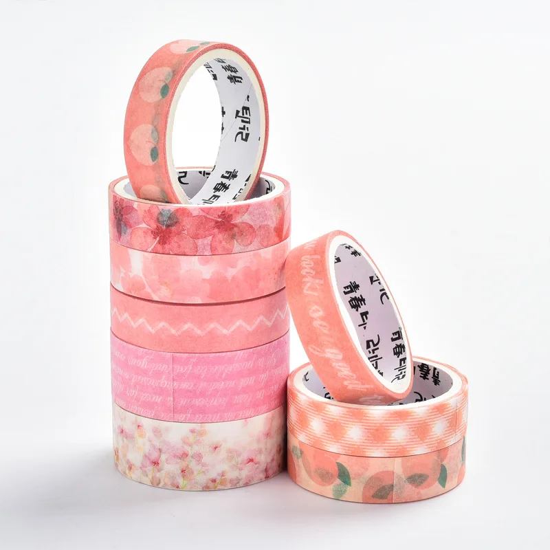 kawaii frais style japonais fleurs washi ruban ensemble scrabooking bricolage journal papeterie rubans de masquage déco école fournitures de bureau kawaii frais style japonais fleurs washi ruban ensemble scrabooking bricolage journal papeterie rubans de masquage déco école fournitures de bureau