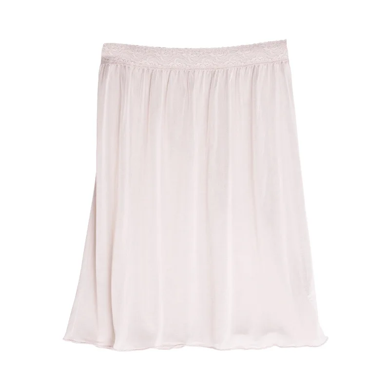 jupe gojslip double face avec garniture en dentelle pour femme, Été jupe gojslip double face avec garniture en dentelle pour femme, Été