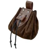 poudres de ficelle de proximité médiévales en similicuir, porte monnaie portable nordique rétro, ceinture vintage, sac à dés pour larp ren accessoires