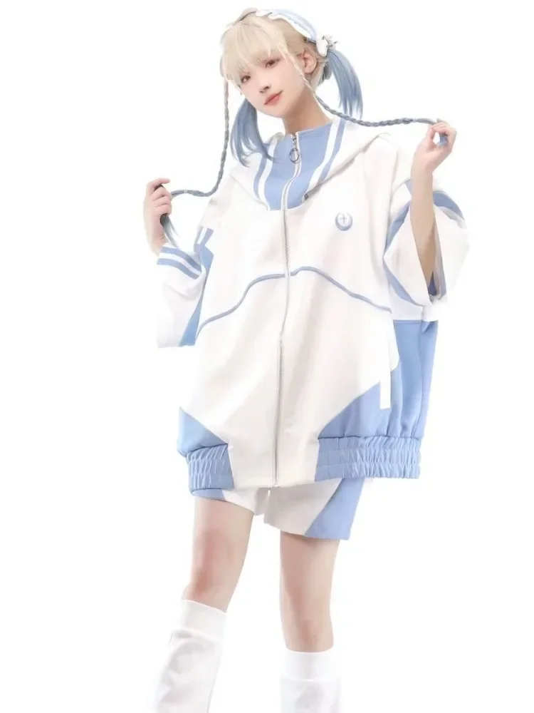 sweat à capuche surdimensionné harajuku, streetwear, manteaux japonais vintage pour femmes, vestes esthétiques amples y2k, nouveaux hauts décontractés grunge avec fermeture éclair, 2025 sweat à capuche surdimensionné harajuku, streetwear, manteaux japonais vintage pour femmes, vestes esthétiques amples y2k, nouveaux hauts décontractés grunge avec fermeture éclair, 2025