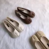 tabi chaussures ninja en cuir microcarence pour femmes, pantoufles plates confortables fendues, mocassins astronomiques souples, mocassins de trotteur pour dames, 2023