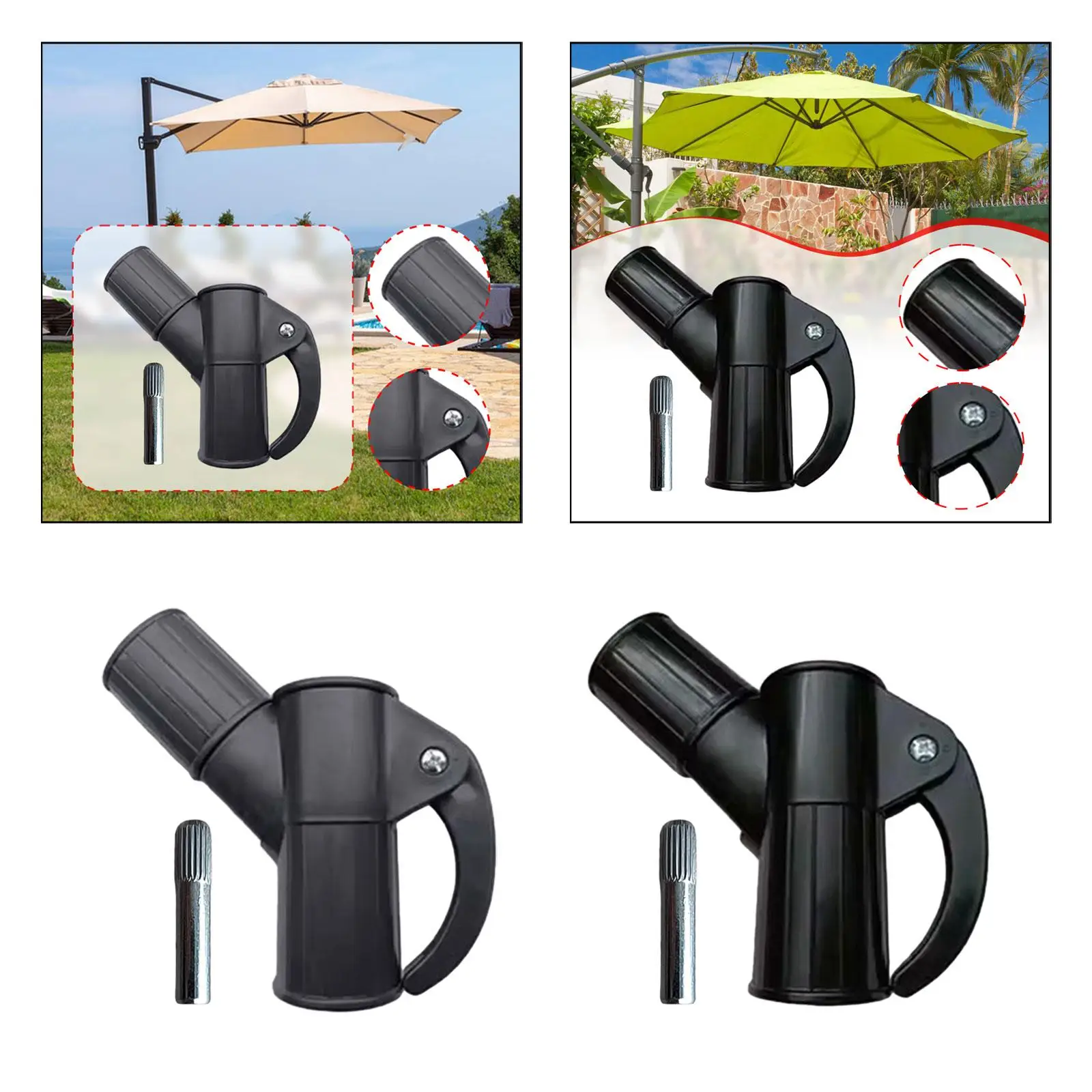 accessoires de parasol de patio, pièces de parasol, parapluie pratique, léger et robuste accessoires de parasol de patio, pièces de parasol, parapluie pratique, léger et robuste