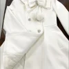 manteau japonais élégant kawaii pour femme, col en fausse fourrure, hauts à manches longues, décontracté, boutons avec nœud lolita, veste chaude et douce, nouvelle collection automne hiver