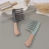 brosse à cheveux à main peigne à dents larges peigne plat en plastique massage du cuir chevelu peigne lissant démêlant peigne de coiffure outil de coiffure
