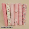 lot de 6 pièces de tissu à coudre en coton fleuri, 25/50cm, bricolage, grill pré découpé, fait à la main, patchwork
