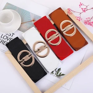Ceinture de Styliste en Tricot pour Femme, Paire Or, Noir, artificiel astique, Large, Blanc, Rouge, Bonne Qualité Ceinture de Styliste en Tricot pour Femme, Paire Or, Noir, artificiel astique, Large, Blanc, Rouge, Bonne Qualité