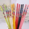 bâtons de cueillette de cheveux vintage pour femmes, épingles à cheveux en bois japonais, baguettes en bois naturel chinois, peinture chaude, 2 pièces par ensemble