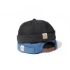 chapeau sans bord vintage en coton pour hommes et femmes, bonnet respirant, chapeaux rétro réglables, casquette de marin, niche, propriétaire, hip hop