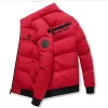veste épaisse de style kawazaki, veste chaude en coton, manteau de sport d'hiver décontracté, veste coupe vent debout