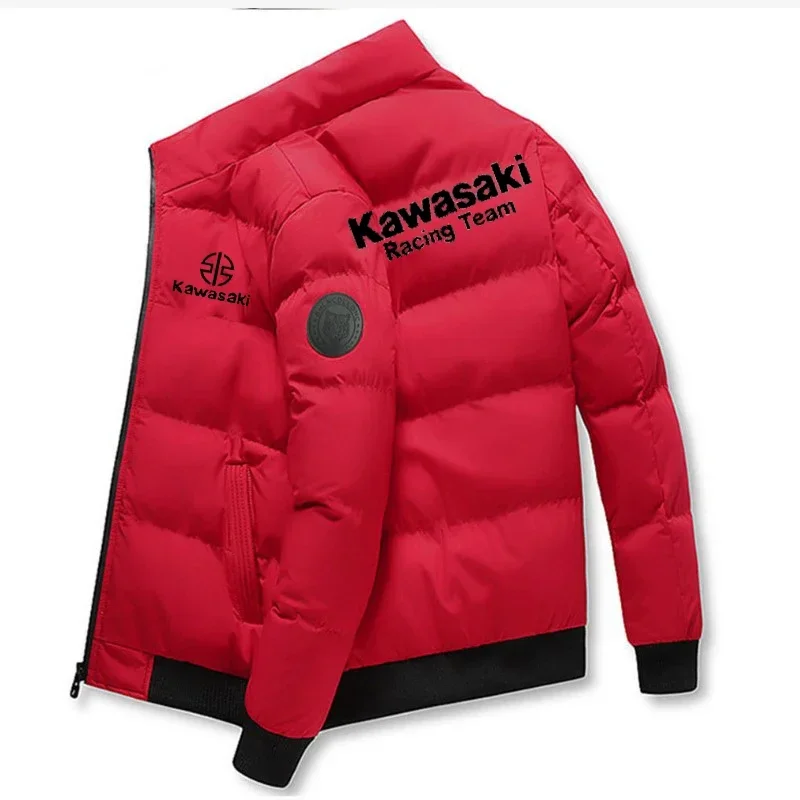 veste épaisse de style kawazaki, veste chaude en coton, manteau de sport d'hiver décontracté, veste coupe vent debout veste épaisse de style kawazaki, veste chaude en coton, manteau de sport d'hiver décontracté, veste coupe vent debout