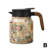 théière de style chinois, bouilloire à thé en acier bleu et blanc avec thé, bouilloire en porcelaine, filtre d'eau de 1000ml k1t4