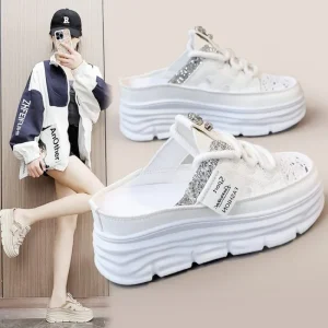 Chaussures à plateforme pour femmes, sandales à l&rsquo;offre elles optiques, chaussures de sport décontractées, sandales Parker fermées, été, nouveau, 2024