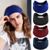 bandeau de sport bohème européen et américain pour femmes, large, élastique, accessoires pour cheveux de course, couvre chef